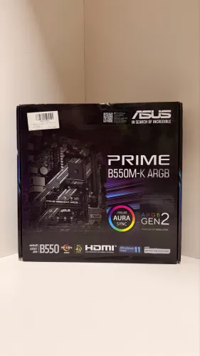 Placa Mãe Asus Prime B550M-K Argb Ddr4 Am4 Matx M.2