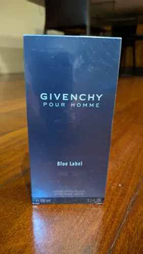 Perfume francês Givenchy Blue Label, embalagem lacrada