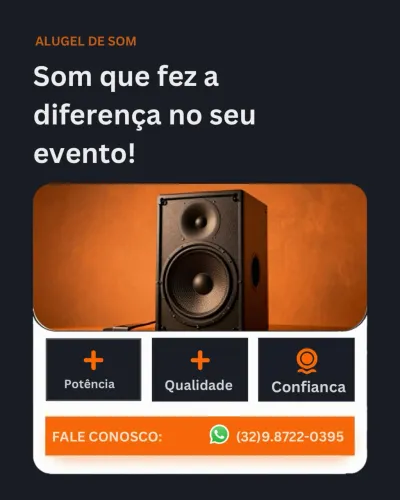 Aluguel de caixa de som para eventos