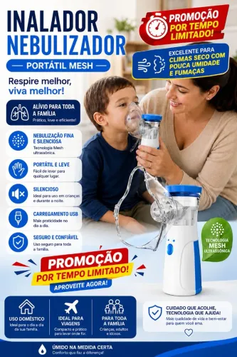 Inalador adulto e infantil