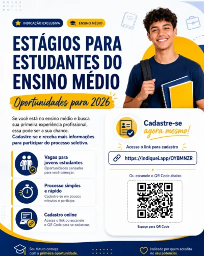 Estágio para Estudantes do Ensino Médio