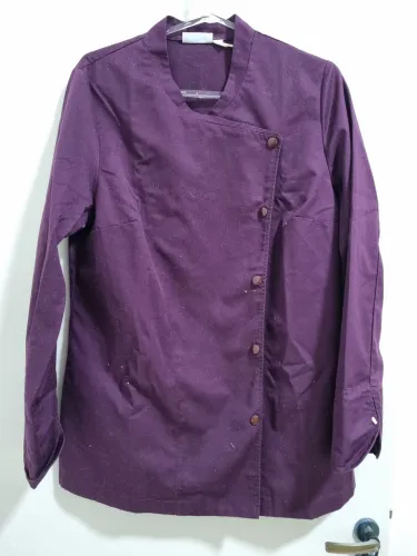 Dolmã/Jaqueta/Roupa para Cozinheiro Roxa