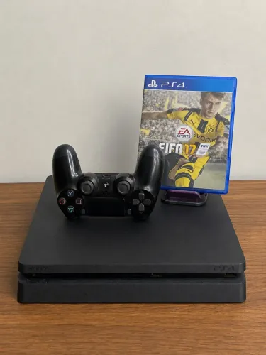 PS4 Slim Muito Novo | Controle Original | Nunca Aberto | Jogos no HD