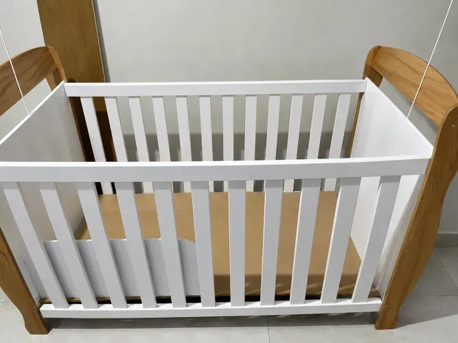 Berço Americano Marquesa 100 MDF Multifuncional 3 em 1 - Faura