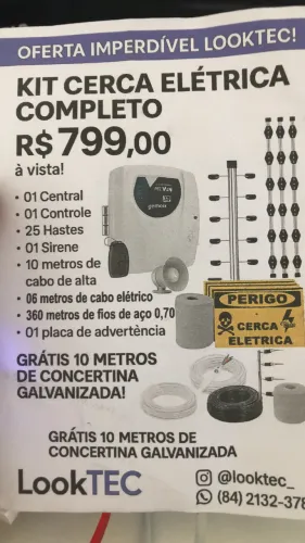 Kit cerca elétrica completo 