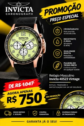 Relógio invicta original
