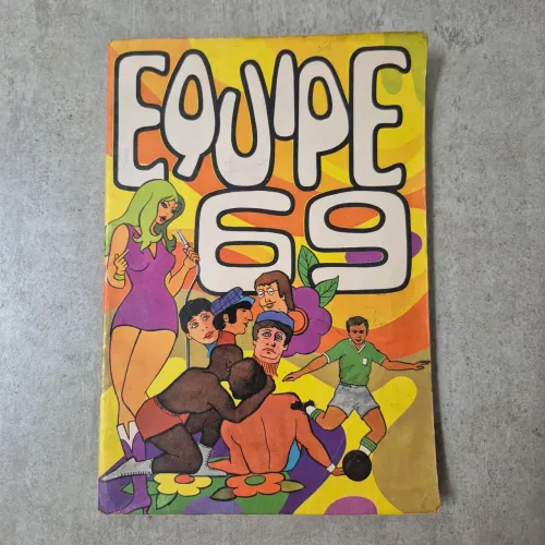 ÁLBUM DE FIGURINHA EQUIPE 69 E CROME 1969 RARÍSSIMO FALTAM 130 FIGURINHAS