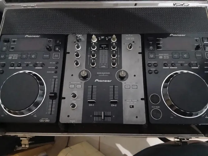 Cdj 350 e mixer djm 250mk2 no case
