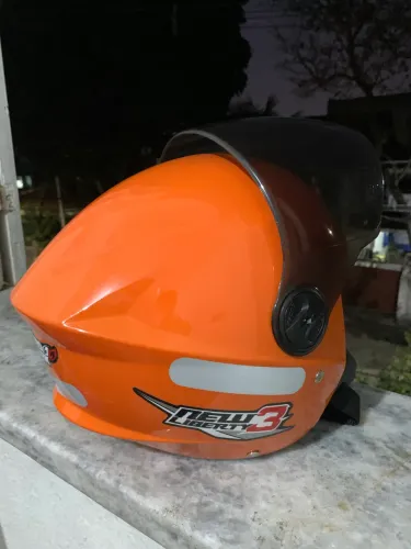 Capacete New Liberty Laranja Original - Super Novo, Sem Detalhes TAM - 58