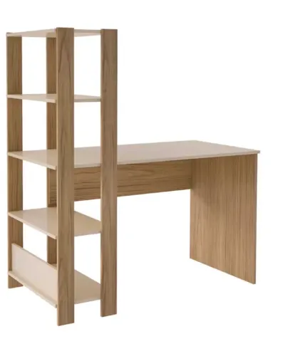 Escrivaninha Match 120cm 4235 Off White/Carvalho - Artele