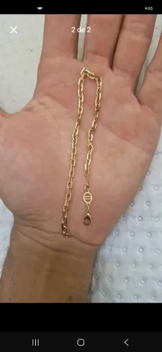 Pulseira folheada a ouro