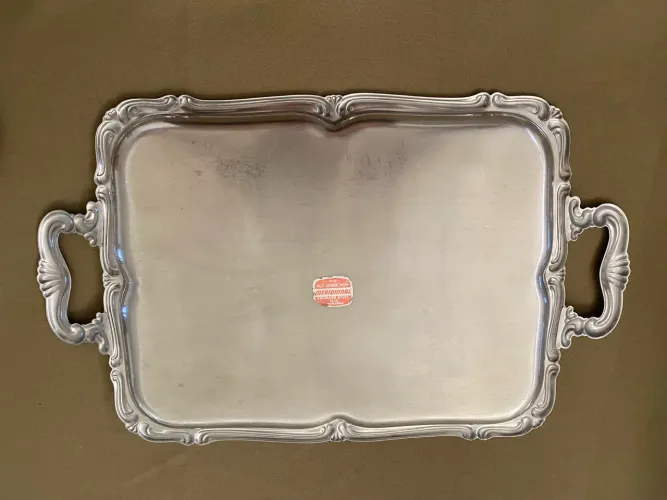 Bandeja Retangular Inox com Pegadores (Meridional)