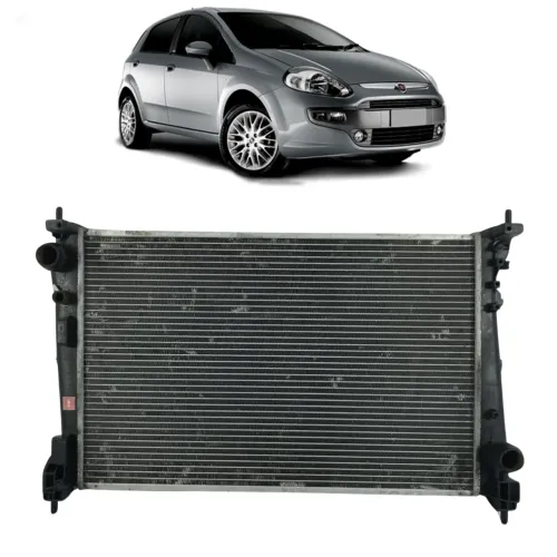 Radiador Fiat Punto 2007 2008 2009 2010 2011 Paralelo