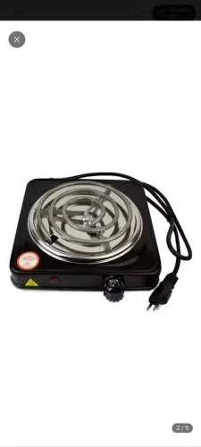 Fogão Cooktop Elétrico Fogareiro 1 Boca 1.000 Watts Preto 220v