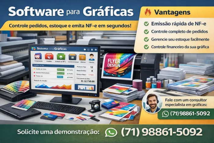 Sistema de Gestão para Gráfica Controle de Vendas Estoque e Financeiro