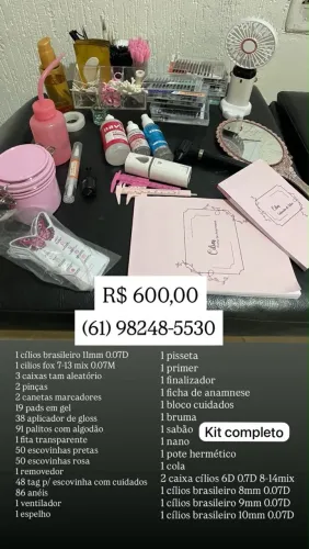 Kit cílios completo