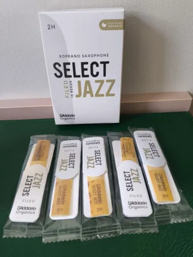 Palheta Sax Soprano Select Jazz 2H 5 unidades