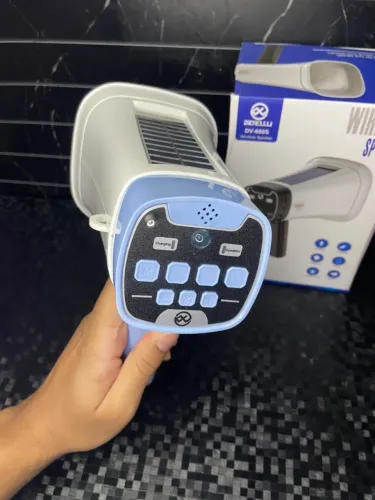MEGAFONE PORTÁTIL PROFISSIONAL RECARREGÁVEL COM SIRENE MUSICAL E GRAVADOR - DV-680S BIDELL