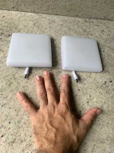 Duas Placas de Led 18w (cor quente)