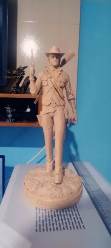Jhon Marston - Red Dead 2 peça em 3D , Caucasiano feita em uma creality K2, peça com 45cm