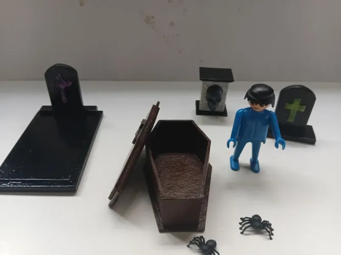 Playmobil lote cemitério/ Halloween (2)