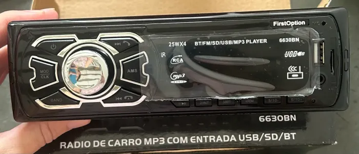 SOM AUTOMOTIVO BLUETOOTH USB RÁDIO PENDRIVE COM CONTROLE