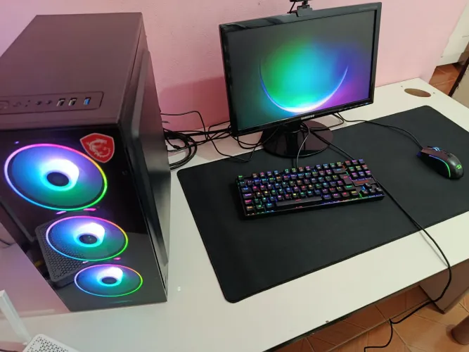 PC GAMER COMPLETO, i5 8400 + PLACA DE VÍDEO, 16GB RAM + ACESSÓRIOS
