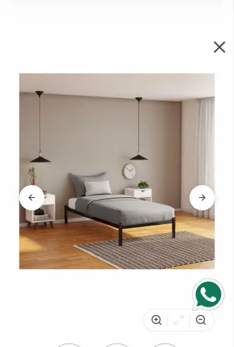 Cama de solteiro com cama auxiliar da marca Tok stok