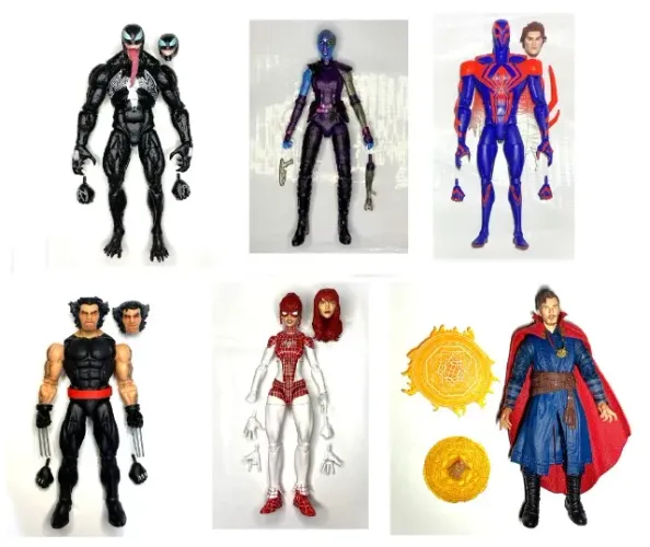 Marvel Legends Figuras Wolverine Nebula Spinneret Spiderman 2099 Dr Strange Mcu Venom