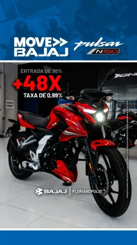 BAJAJ PULSAR N150 0KM - MOVE BAJAJ - Taxa de 0,99% a.m. !!