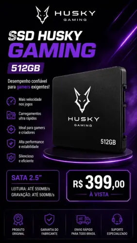 SSD Sata Husky Gaming 512GB 