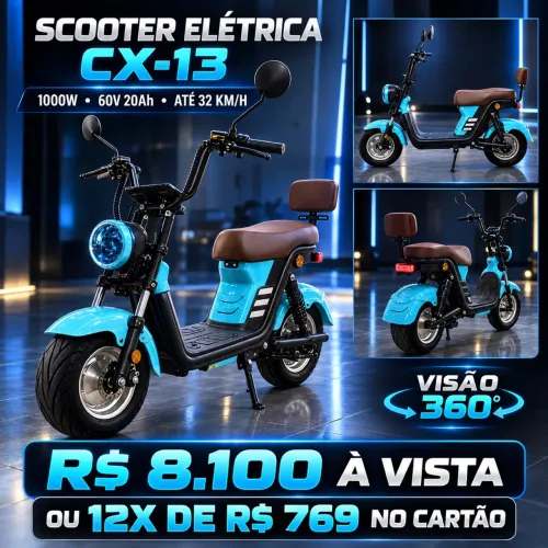 SCOOTER ELÉTRICA CX-13 1000W 2026