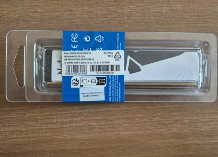 Memoria ddr4 3200mhz 8gb netac
