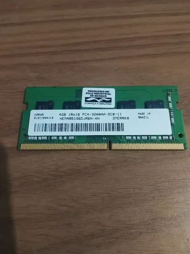 Memória de notebook DDR 4 de 4GB