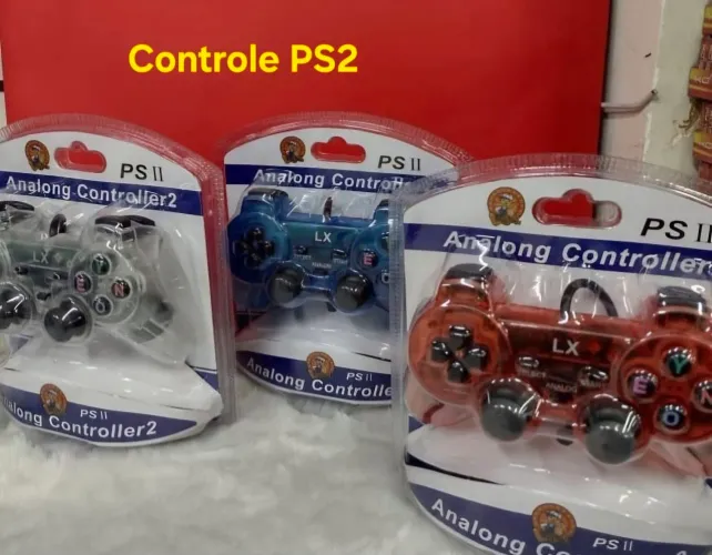 Controle novo PS2 ((Play2)) Colorido na promoção!