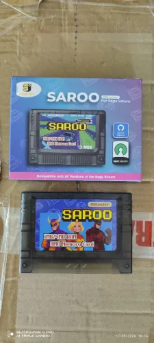 Saroo para sega Saturno com SD 16gb cheio de jogos pode coloca outro SD até 128gb