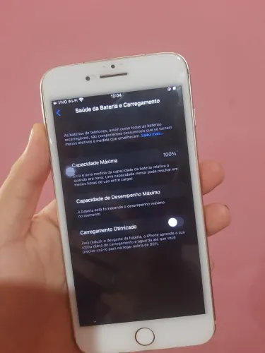 iPhone 8 Plus 64GB na cor Rose | Bateria 100%