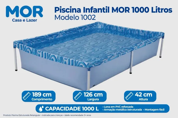 Piscina de mil litros 1000 infantil nova na caixa