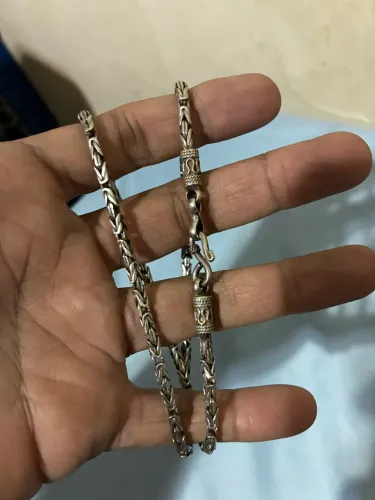 Cordão de prata indiano