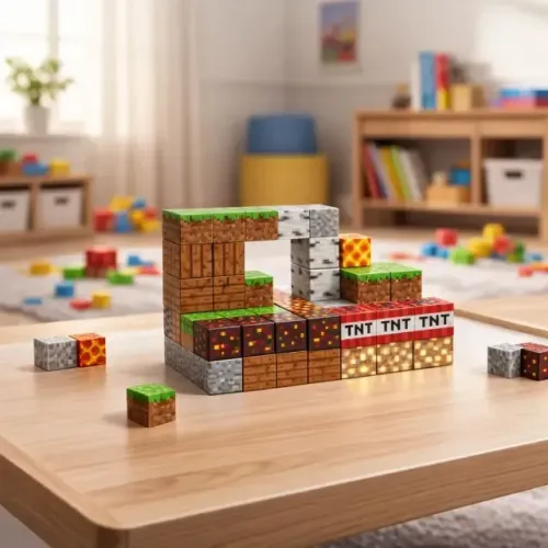 Blocos Magnéticos de Montar com 100 peças Educativo Infantil NOVO