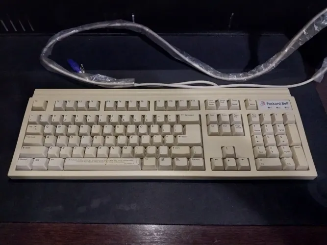 Teclado e Mouse Antigo Packard Bell PS2