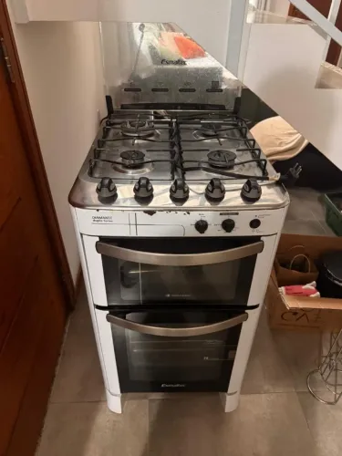 Fogão 4 Bocas Esmaltec Forno Duplo