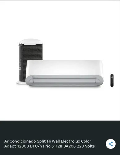 Ar-Condicionado Electrolux 12.000 BTUs 220V - NOVO NA CAIXA