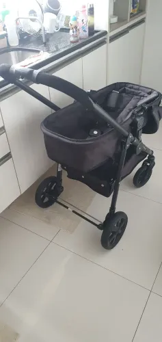 Carrinho De Bebê De Passeio Galzerano Olympus New Black