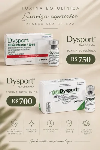 Toxina botulínica Dysport 500ui