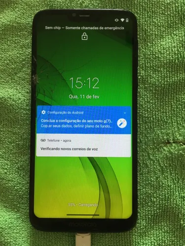 Celular Motorola g7 power - trocar bateria