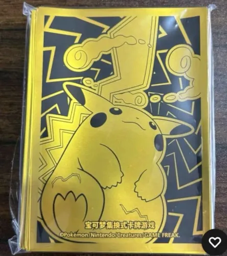 Sleeves Pokemon Pikachu Vmax Da coleção pikachu Radiante Original 