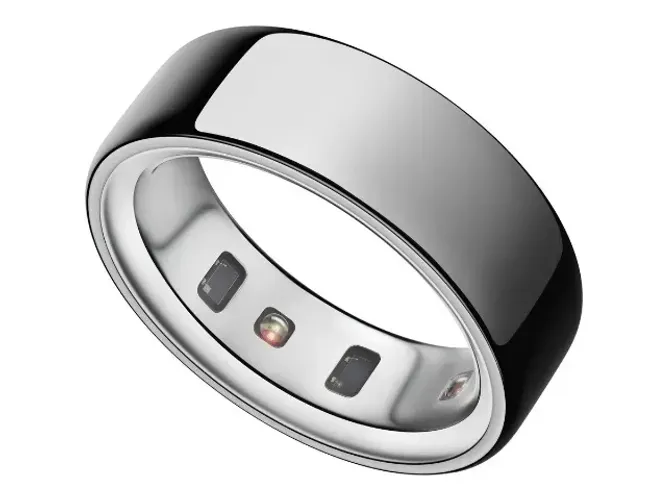 Oura Ring 5 Silver, Aro 25 (US 11), Novo