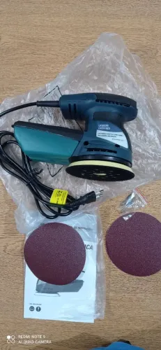 Lixadeira Excentrica Gira Treme Vibra NOVA Profissional Lixadera Lichadeira Lichadera Novo