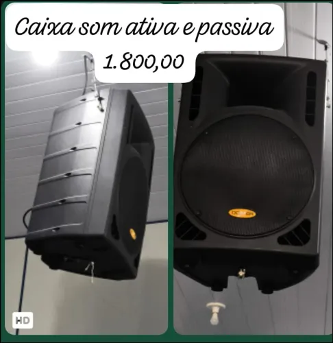 Caixa de som Ativa e passiva 